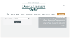 Desktop Screenshot of domusliberiusroma.com