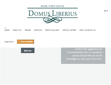 Tablet Screenshot of domusliberiusroma.com